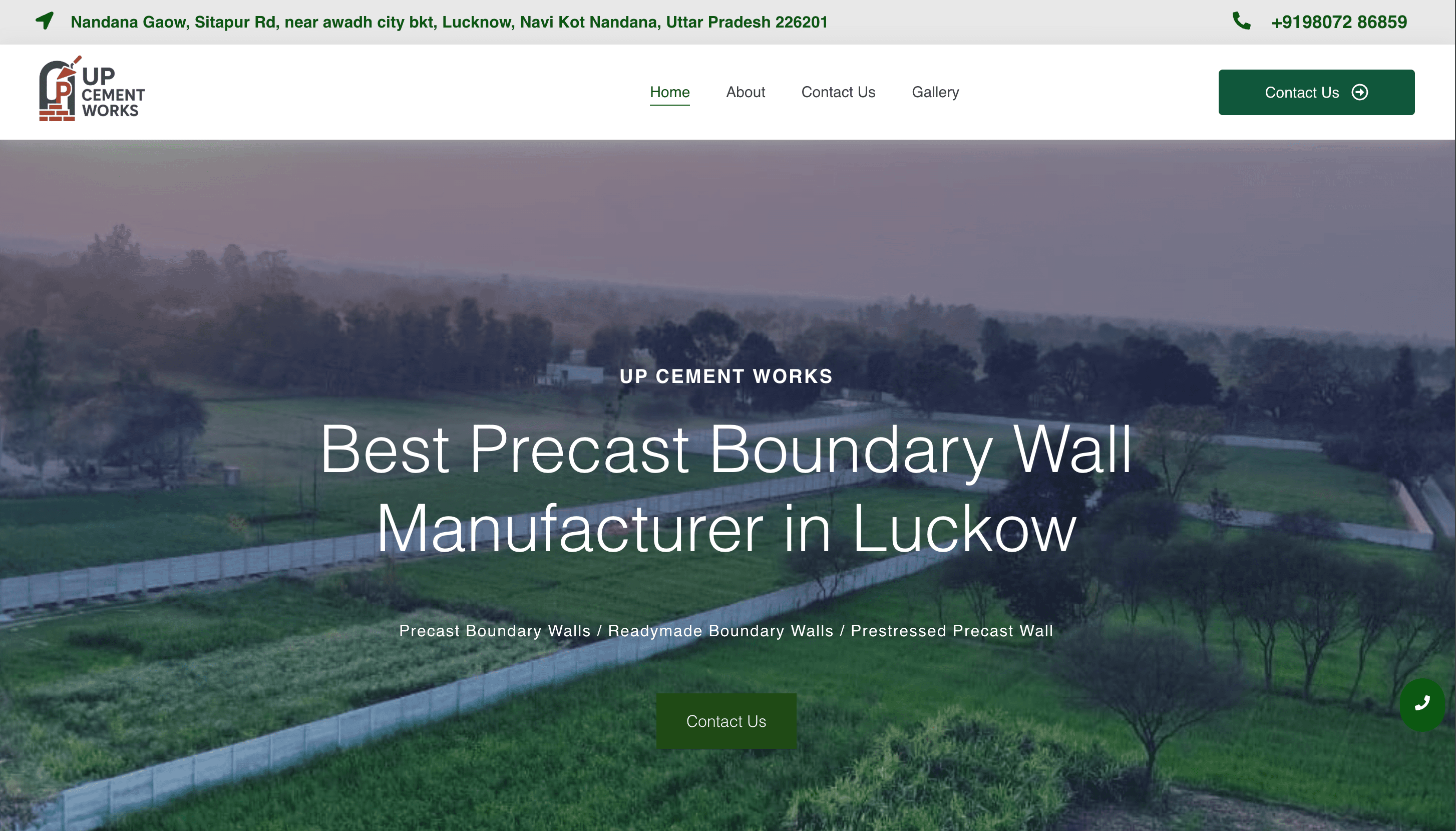 UP Cement Works - Manufacturing project screenshot