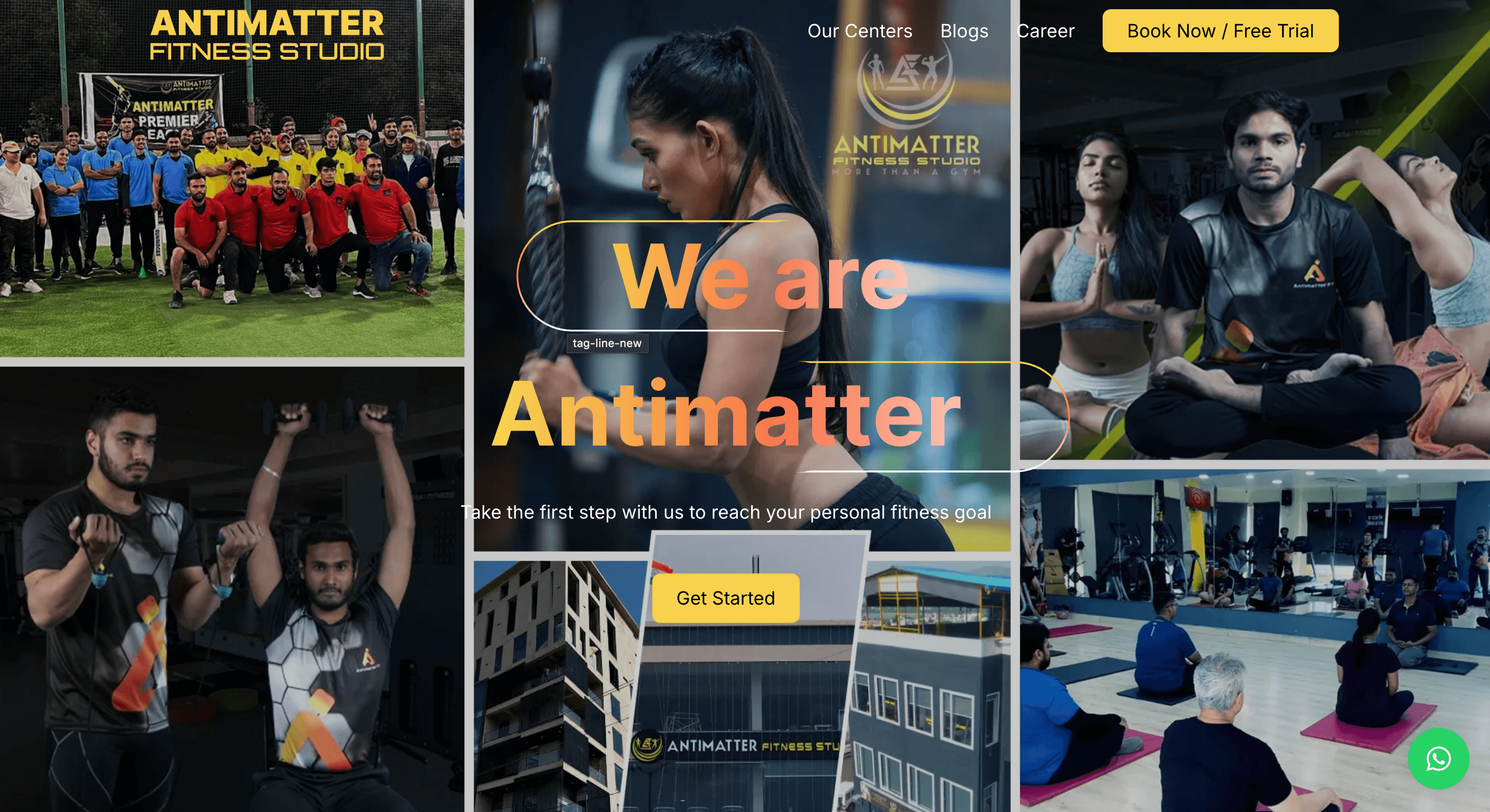 Antimatter Fitness Studio - Health & Fitness project screenshot