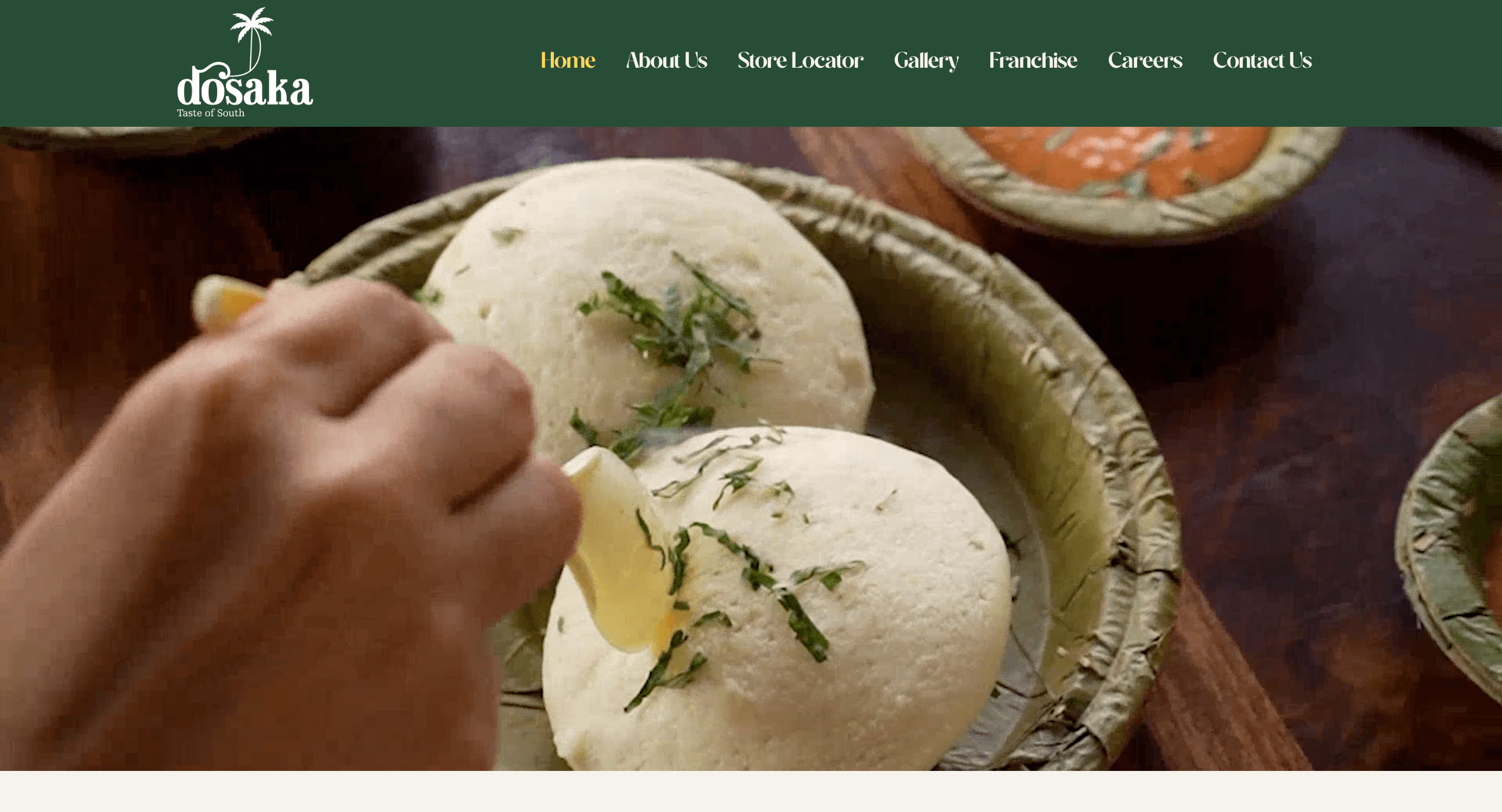 Dosaka - Restaurant project screenshot