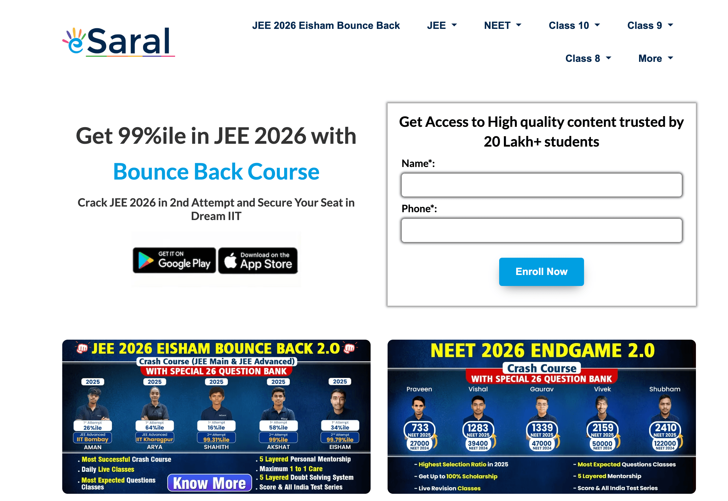 Esaral Ventures Pvt. Ltd. - Ed Tech project screenshot