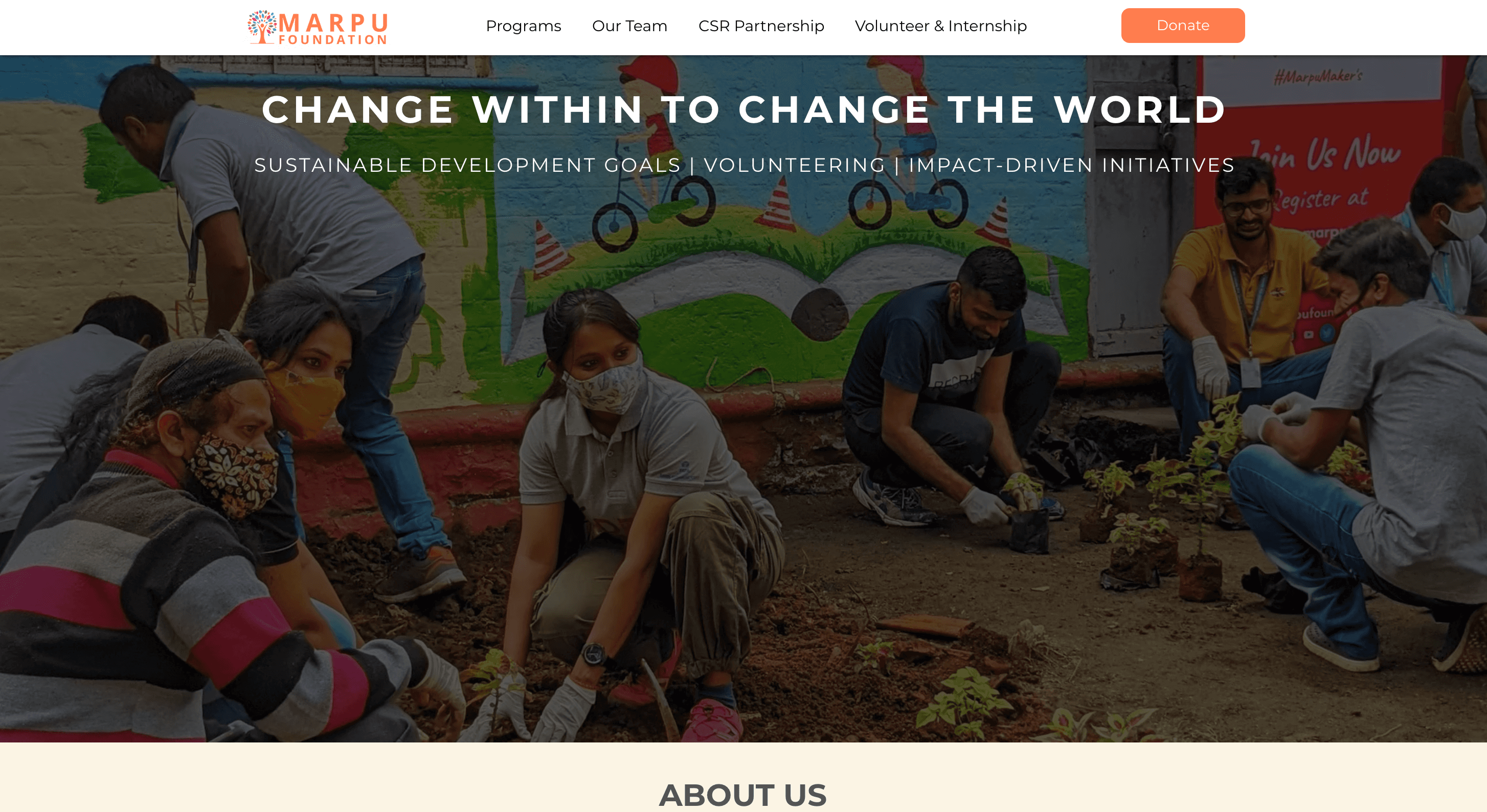 Marpu Foundation - Non-Profit Organization project screenshot