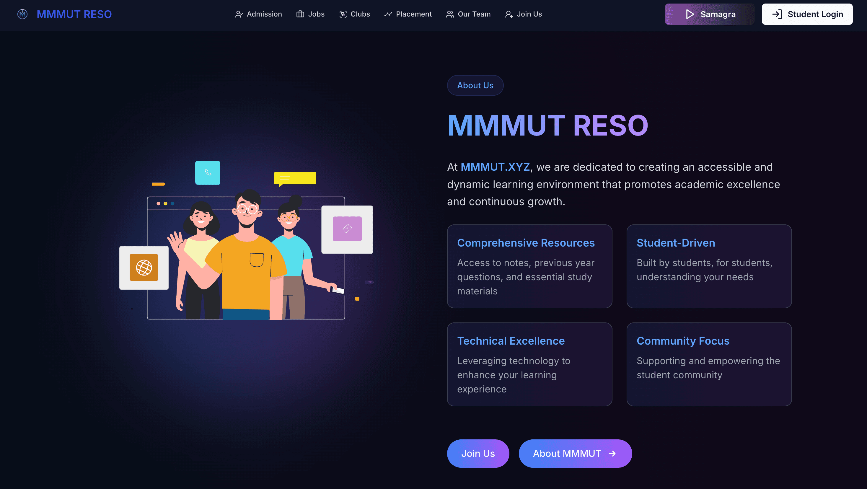 MMMUT Reso - Education project screenshot